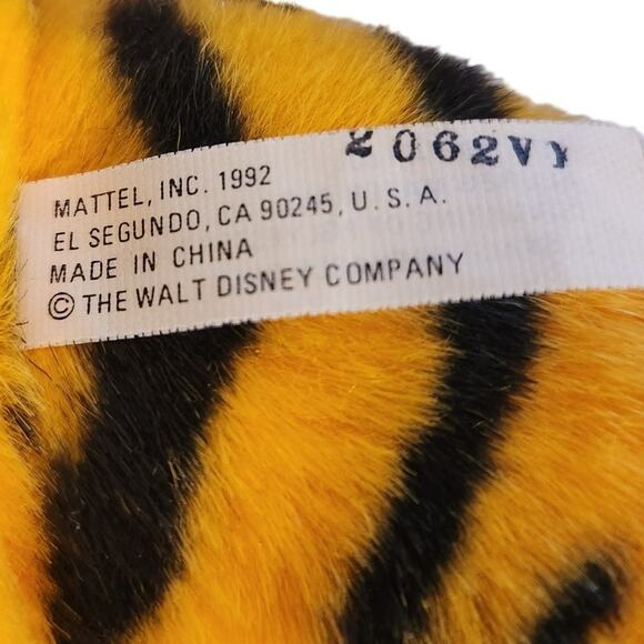 VTG 1992 Mattel Disney 13" The Jungle Book Shere Khan Tiger Plush Stuffed Animal - Picture 7 of 8